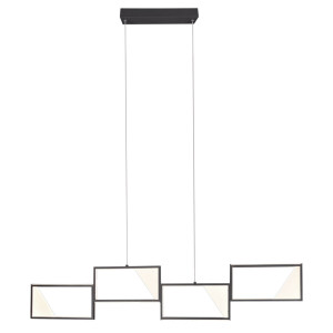 LED Pendelleuchte, anthrazit, Switch Dimmer, H 150 cm, CAFU