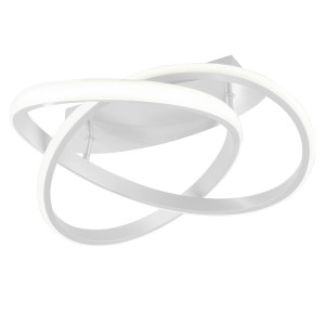 LED Deckenleuchte, weiß, Ring Design, dimmbar, 45 cm, COURSE