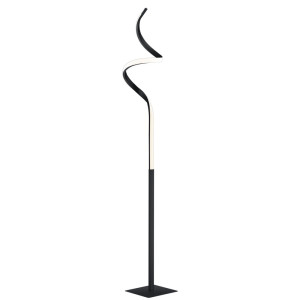 LED Stehleuchte, schwarz matt, Touchdimmer, H 145 cm, COURSE