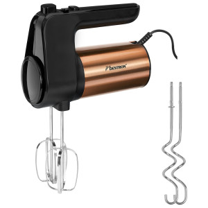 Handmixer, 400 Watt, kupfer-schwarz, inkl. Zubehör