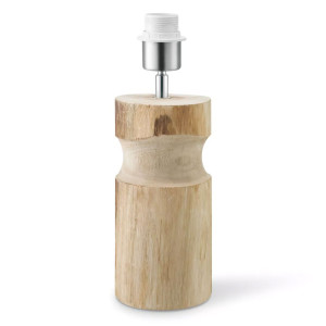 Tischleuchte, Holz, braun, H 33 cm