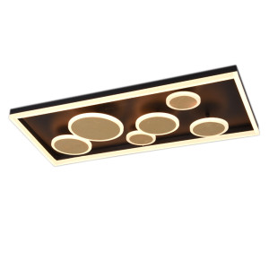 LED Decken- und Wandleuchte, gold, dimmbar, HARRIET