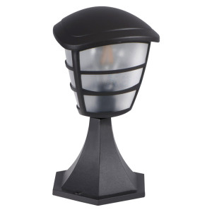 RGB LED Sockelleuchte, Aluminium, graphit, H 30 cm