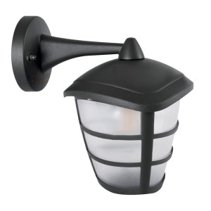 LED Wandleuchte, ALU, graphit, H 23 cm