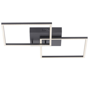 LED Deckenleuchte, dimmbar, Fernbedienung, CCT, L 53 cm