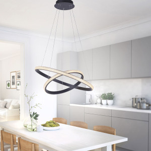 LED Hängeleuchte, Ring-Design, dimmbar, höhenverstellbar