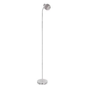 RGB LED Stehleuchte, beige-grau, Spot schwenkbar, H 148 cm