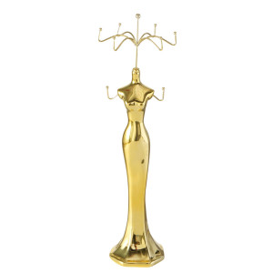 Schmuckhalter, gold glänzend, Höhe 39 cm