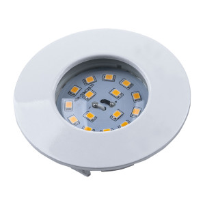 LED Einbauleuchte, weiß, IP44, rund, D 7,5 cm