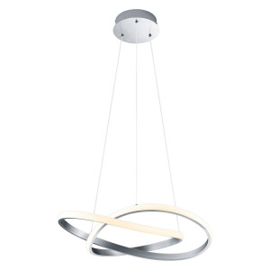 LED Hängeleuchte, silber, Switch Dimmer, H 150 cm, COURSE