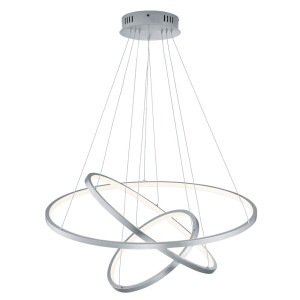 RGB LED Hängeleuchte, Ring, Dimmer, APP, 80 cm