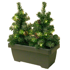 LED Tannenbäumchen, Lichterkette, Pinienzapfen, L 40 cm