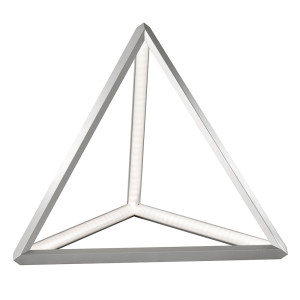LED Tischleuchte, Pyramide, ALU, Höhe 30,5 cm, LION