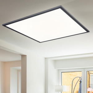 LED Aufbau Panel, ALU, 2000 Lumen, warmweiß, schwarz, L 45 cm