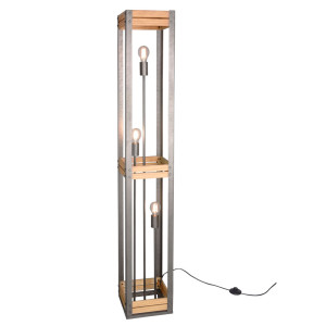 RGB LED Stehleuchte, Holz, Höhe 153 cm
