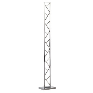 LED Stehleuchte, Sprossen, silber, H 130 cm, FOX
