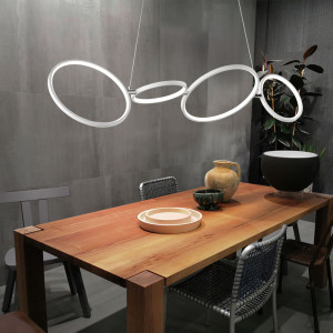 LED Hängeleuchte, Ring Design, Switch Dimmer, 110 cm