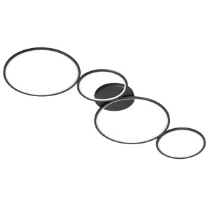 LED Deckenleuchte, schwarz matt, Switch Dimmer, 97 cm