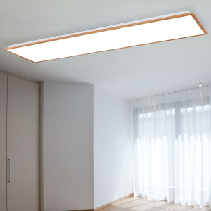 LED Aufbau Panel, Holzoptik, weiß opal, L 120 cm