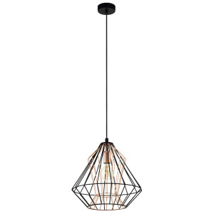Hängeleuchte, Käfig, kupfer, schwarz, 39 cm, DREADFORT