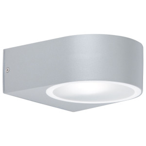Wandleuchte, Down-Strahler, Alu grau, 17 cm, OSLO