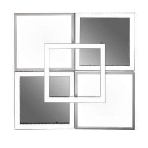 LED Deckenleuchte, Weiß, Grau, Modern, L 54 cm