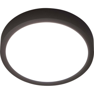 LED Deckenleuchte, Schwarz, Dimmbar, 23cm, Nino PUCCY