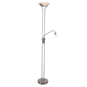 LED Stehleuchten, Nickel-Matt, Dimmer, Nino MARO