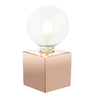 Tischleuchte, kupfer, Touchschalter,  L 12 cm