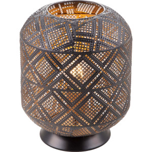 Tischleuchte, Orientalisch, Metall-Glas, Nino KURLA