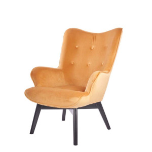 Sitzhocker, Bezug, Samt, orange, Höhe 100 cm