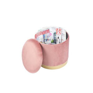 Sitzhocker inkl. Stauraum, Pink, Höhe 35 cm