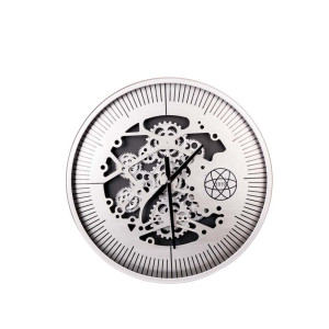 Wanduhr, Ziffernblatt, Zahnräder, Glasabdeckung, 60CM