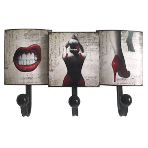 Wandgarderobe, Metalltafeln, verschiedene Motive