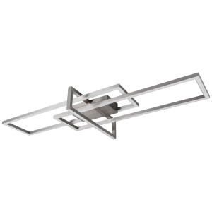LED Deckenleuchte, nickel matt, Switch Dimmer, 100 cm