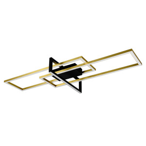 LED Deckenleuchte, schwarz matt, Switch Dimmer, 100 cm
