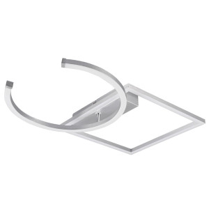 LED Deckenleuchte, silber, Switch Dimmer, 42 cm