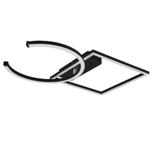 LED Deckenleuchte, Switch-Dimmer, beweglich, schwarz, L 54cm