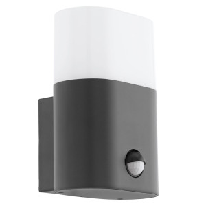LED Wandleuchte, Bewegungsmelder, Alu anthrazit, FAVRIA