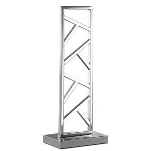 LED Tischleuchte, silber, H 40 cm