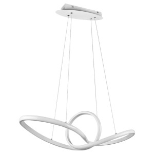 LED Hängeleuchte, weiß-matt, Switch-Dimmer, H 150 cm
