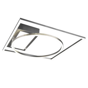 LED Deckenleuchte, schwarz, dimmbar, Fernbedienung, 64 cm