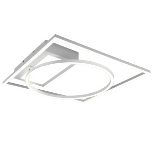 LED Deckenleuchte, weiß, dimmbar, Fernbedienung, 64 cm