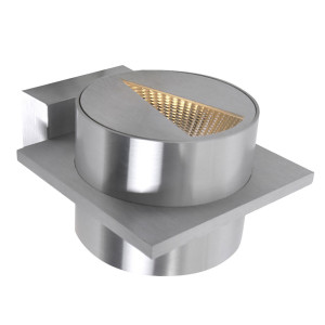 LED Wandleuchte, Stahl gebürstet, H 15 cm, LIBERSTAS LED