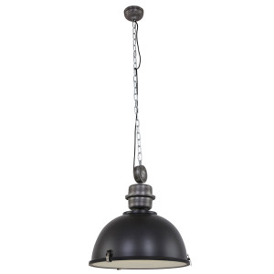 Hängeleuchte, schwarz, höhenverstellbar, H 153 cm, BIKKEL