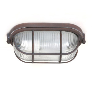 Deckenleuchte, Glas, rost-braun, L 21 cm, LISANNE