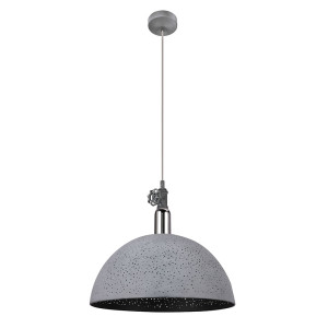 RGB LED Hängeleuchte, Metall, grau, Chrom, App-Steuerung