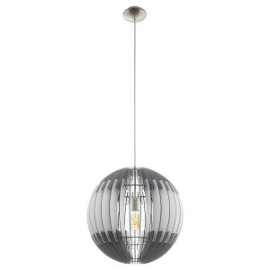 LED Hängeleuchte, Kugel, Lamellen Design, 50 cm