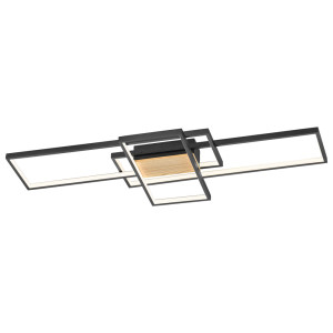 LED Deckenleuchte, schwarz-matt, dimmbar