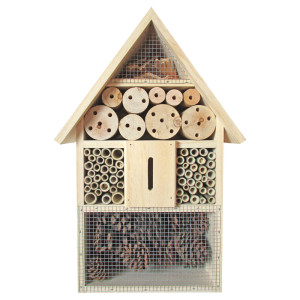 Insektenhotel, Kiefer, Bambus, Pinie, H 48 cm